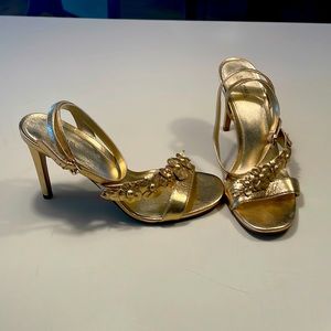 Gold Michael Kors heels